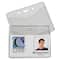 C-Line® Horizontal Vinyl Heavy Duty ID Badge Holders, Box of 100